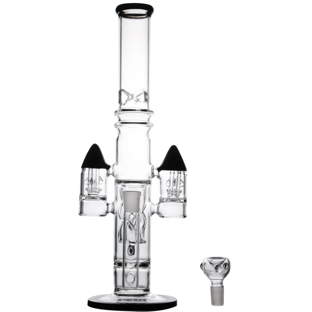 Gravity Glass Bong Bubbler Курительная трубка Кальяны Recycler Dab Rigs Водяные бонги с 18-миллиметровой чашей Ash Catcher