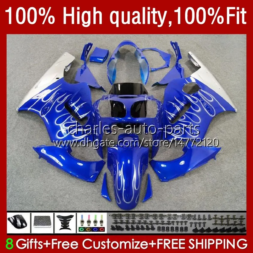 Injection Fairings For KAWASAKI NINJA ZX1200 ZX 12R 1200CC 1200 CC ZX1200C ZX 12 R 02-06 3No.35 ZX12R 02 03 04 05 06 ZX-12R 2002 2003 2004 2005 2006 OEM Body Kit silvery blue