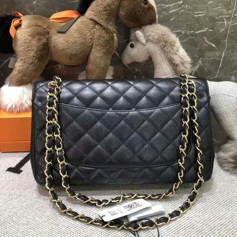 Bolsas de noite de luxo feminina bolsa de alta qualidade moda casual xadrez corrente bolsa de ombro cowhie e pele de cordeiro clássico designer flap