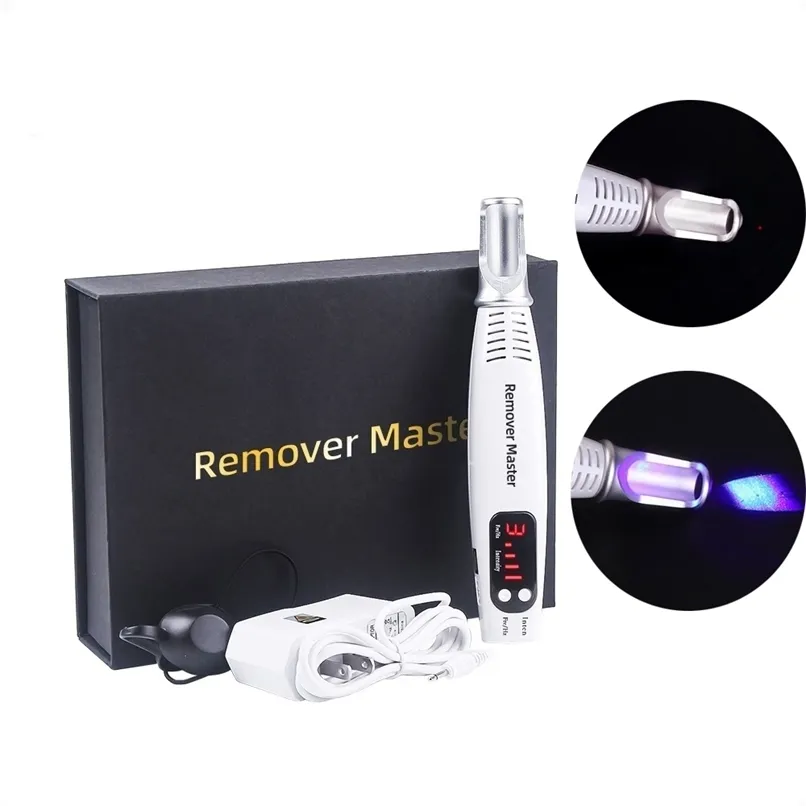 Picosecond Laser Pen Blauw Licht Therapie Pigment Tattoo Scar Mole Sproetle Removal Dark Spot Remover Machine 220228