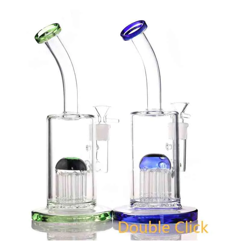 Hookah Glass Water Bongs Classics Design 10 Arms Tree Perc Thick Bong Oil Rig Tall 10" Percolator Bong