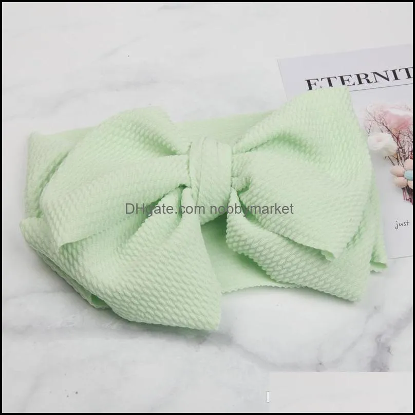 Baby girls big bow Cross Headbands kids Hair bows Elastic headwear Headdress hair band Headwrap Turban Knot Children Hair Accessories