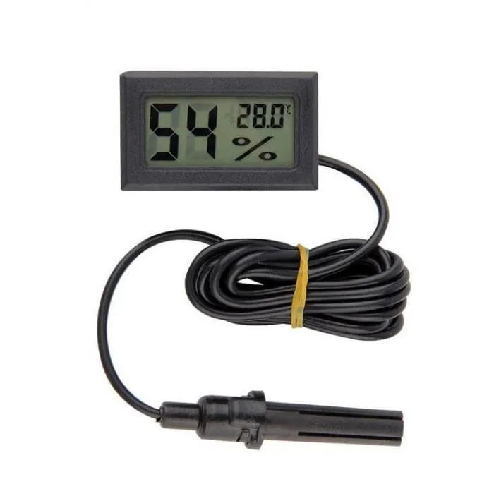DHL 500 PCS Mini LCD Digital Hygrometer Thermometer Humidity Temperature Meter -50C ~ 70C #202194