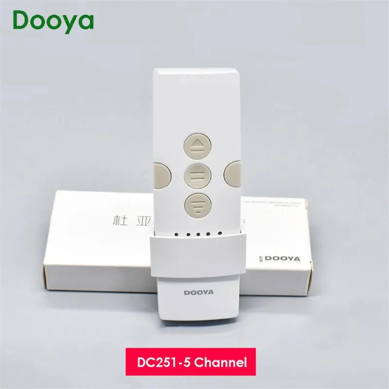 Control de hogar inteligente Dooya DC251 controlador remoto RF433 de 5 canales, emisor inalámbrico RF433 para Motor de cortina/Motor Tubular Dooya