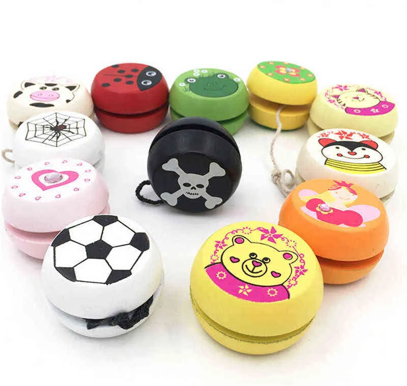 Wooden Yo-yo Personality Creative Building Personality Sports Hobby Classical Yoyo Toys For Children Christmas G1125