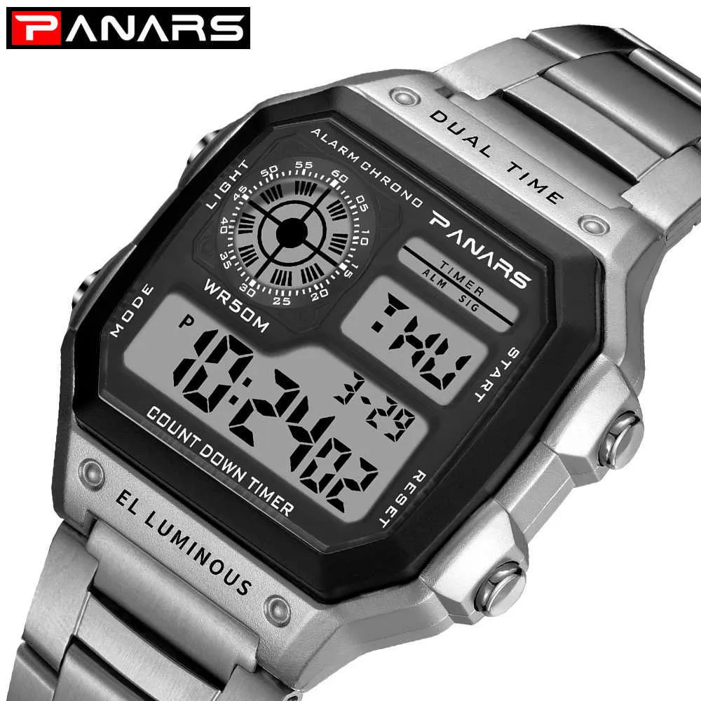 Wojskowy Zegarek Cyfrowy dla mężczyzn Sportowe Luminous Chrono Wodoodporne Mężczyzna Elektroniczne Zegarki Wrist Relogio Masculino Reloj Hombre G1022