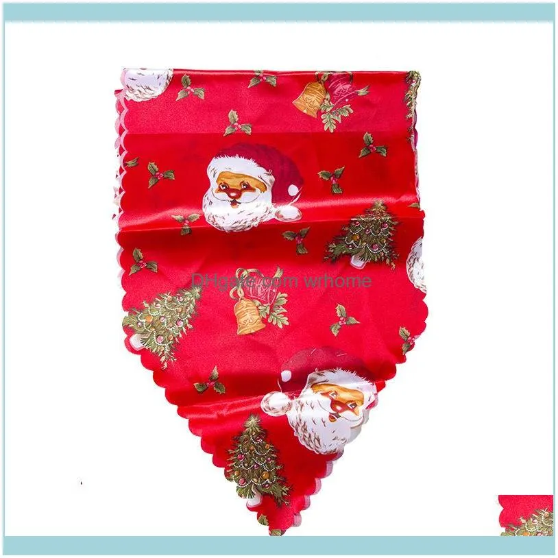Christmas Table Runner Mat Tablecloth Flag Home Party Decorative Santa Claus Tapestry Table Runners 35x180cm1