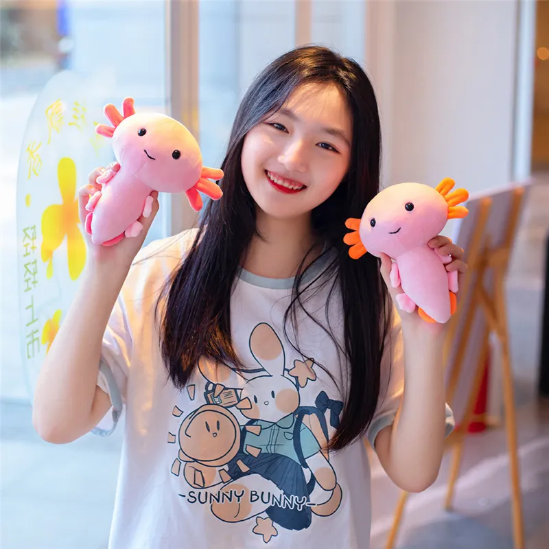Blue Axolotl Plush Toy - 20 Inch Realistic Stuffed Animal, Soft Plush Gift For Kids & Collectors