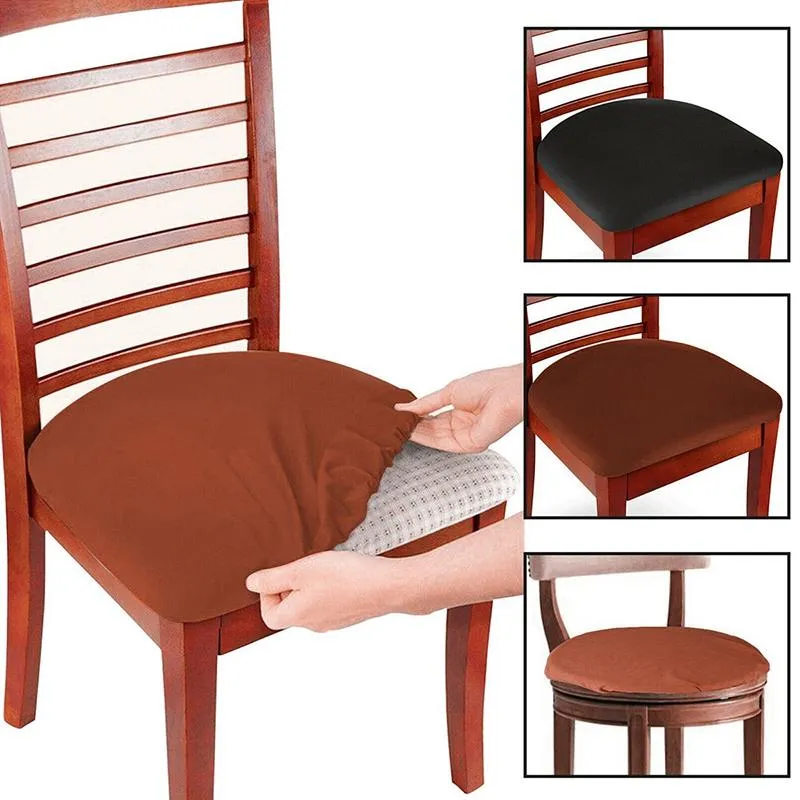 Housse de coussin de chaise housse de chaise de salle à manger amovible et  lavable en