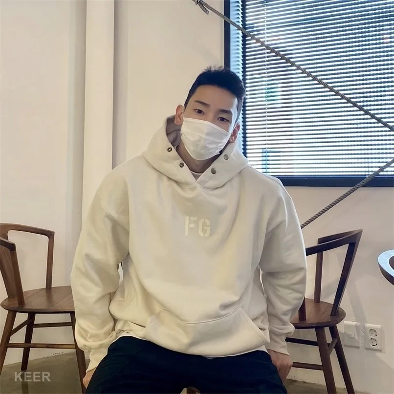 FG Flocking 100 Cotton Fog Hoodie Fw21 Season 7 High Street Sweatshirt For Hip Hop Loose Oversized Unisex Design 220214 From Piao03 Vendor 37.71 DHgate.Com