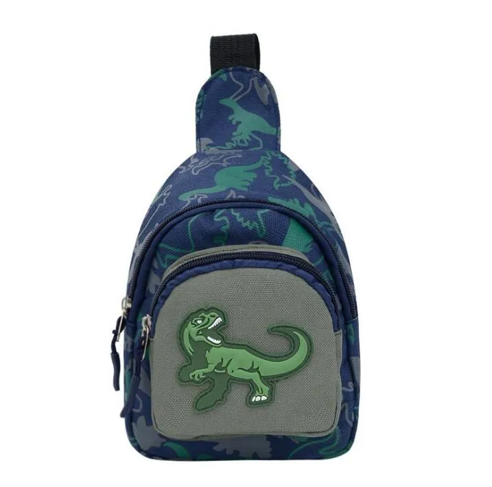 Sacs à la poitrine Enfants Garçons Filles Mode Dinosaures Messenger Sacs Dessin animé Camo Coin Porte-monnaie Clé Sacs Sacs Sacs Sacs Childrens Unisexe Bandbags