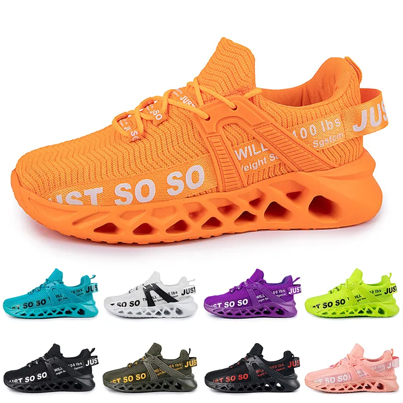 men women running shoes trainer triple black whites red yellow purple green blue orange light pink breathable outdoor sports sneakers