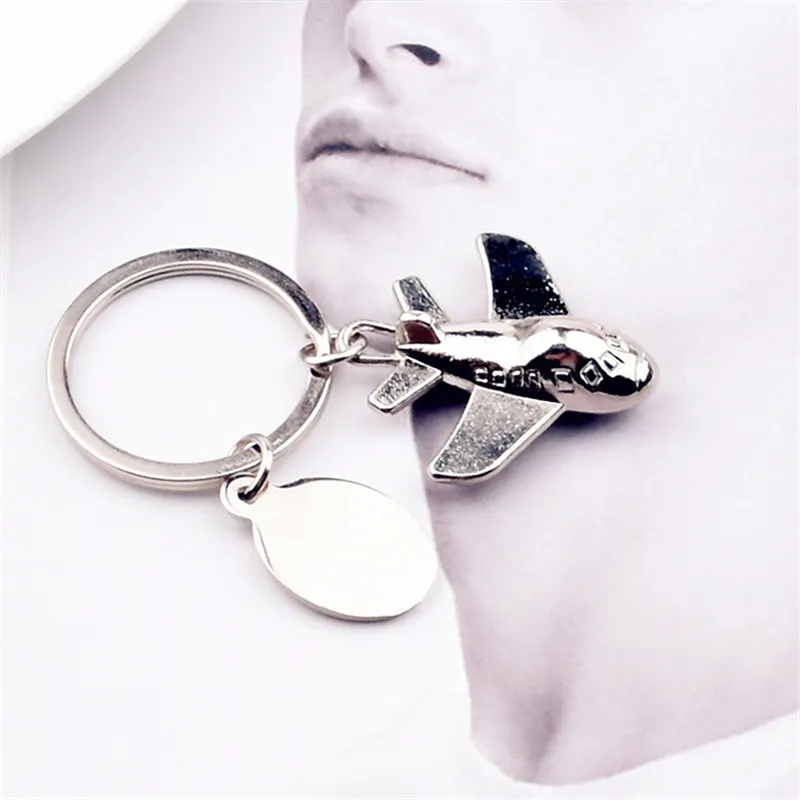Metal Airplane Model Key Rings Civil Aviation Pilot Gift Aircraft ...
