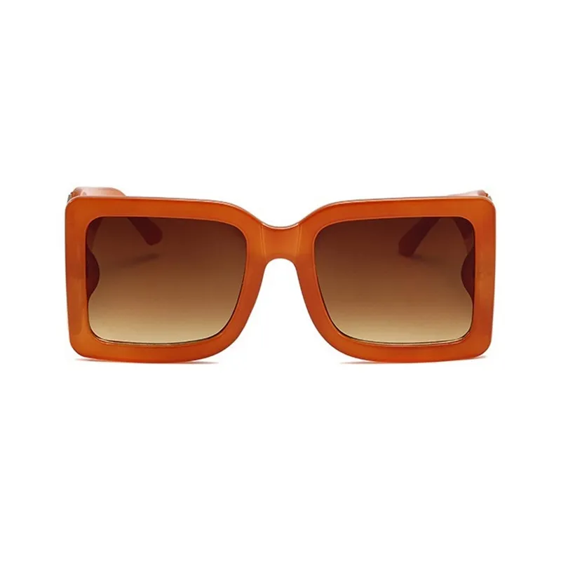 Retro zomer zonnebril vrouwelijke vierkante grote frame vintage eyewear mode mannen vrouwen ontwerper zonnebril