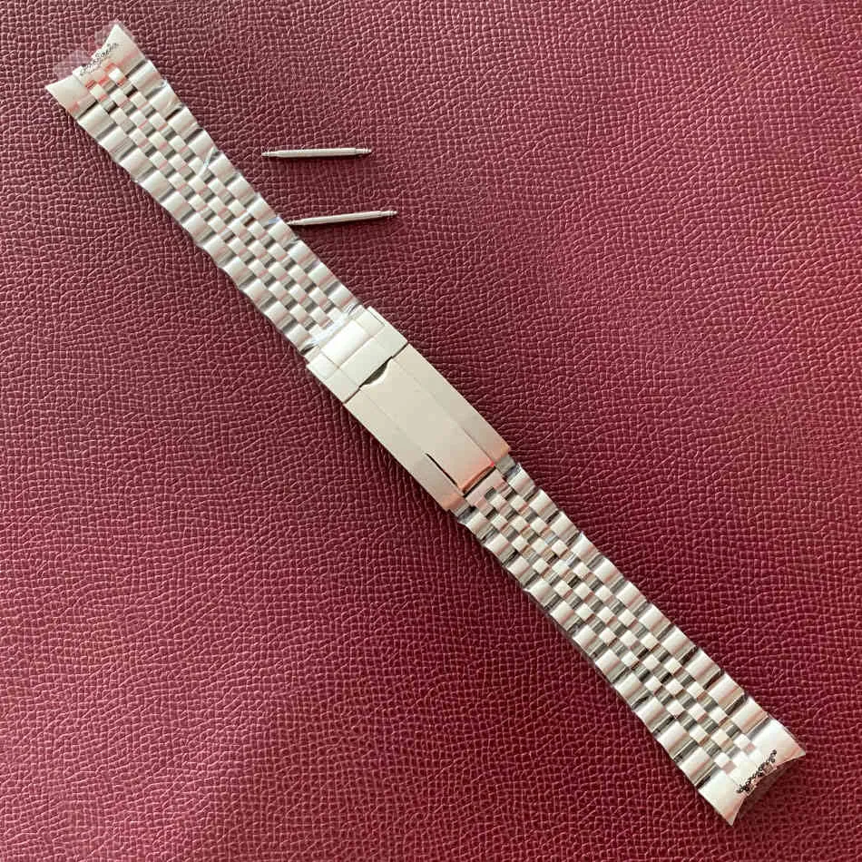 Cinturino per orologio in acciaio inossidabile cinque baht larghezza 20mm lunghezza 22mm fibbia pieghevole accessori modifica
