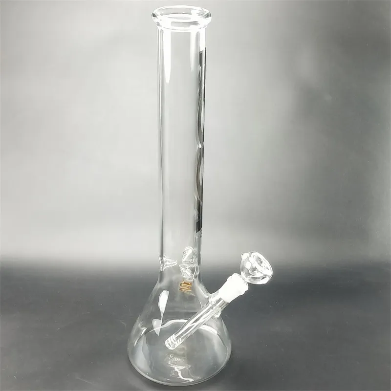 18 cali zagęszczający szkło bong super ciężkie rury wodne rury 18.8mm 23cm wysokość z miską fajki do palenia