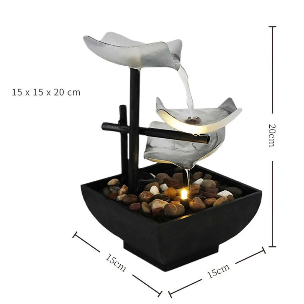 Decorative Indoor Water Fountains, 3 Tier Desktop Waterfall Fountain With  Reflective Lighting And Power Switch, Automatic Pump For Relaxation From  Cong09, $15.28 | DHgate.Com, image size:1000x1000