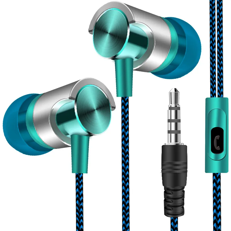 Deep Bass Wired Earphone Stereo In Ear Earbud Headphones With Noise Cancelling Microphone Sport Headset For Samsung Xiaomi