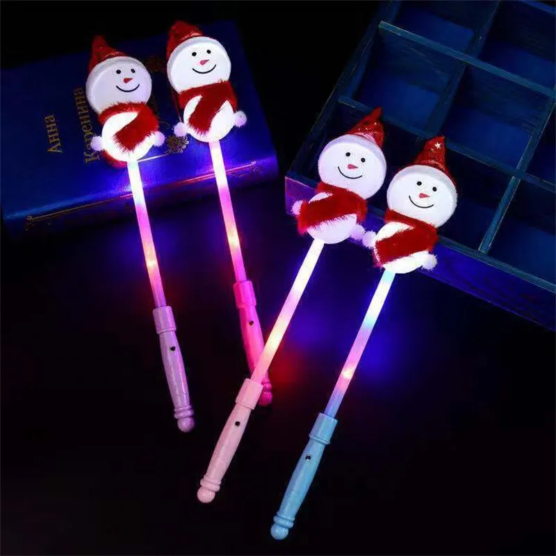 Glow Sticks Led Party Christmas Magic Wand Stick Flashing Concert Holiday Decor Supplies Home Snowman Xmas Must-Haves! C3