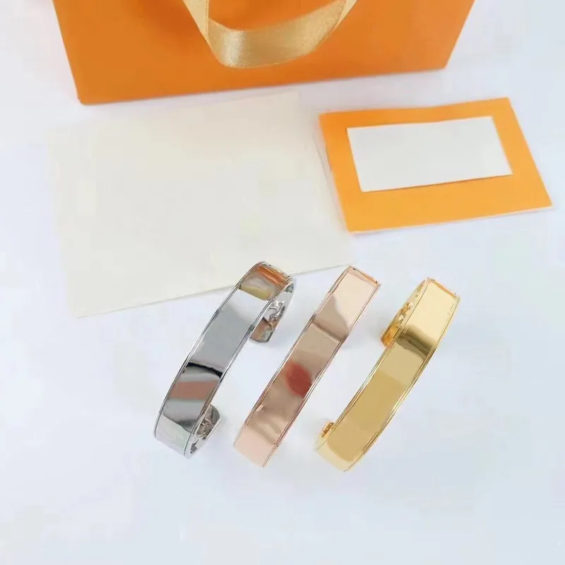 Ontwerper holle manchet voor vrouwen minnaar als Valentijnsdag geschenk Goud Zilver Rose-goud X12VVV Kostuum Sieraden Armbanden Met Box3291