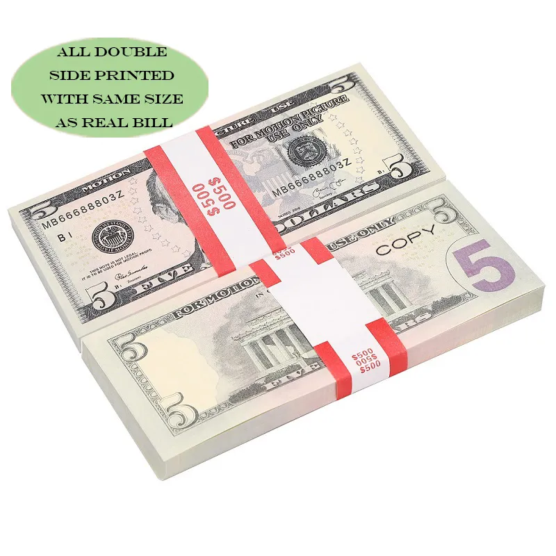 Party Supplies Fake Money Banknote 5 10 20 50 100 200 Euro Realistic Toy  Bar Props Currency Movie Money Faux Billets Copy /Pack From Designer_888,  $4.28