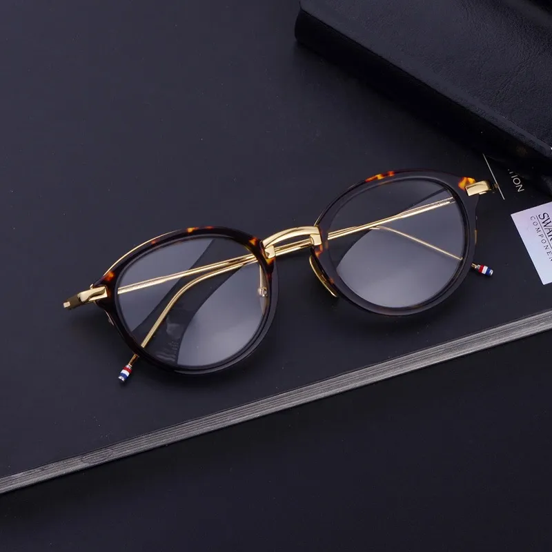 Mens round prescription clearance glasses