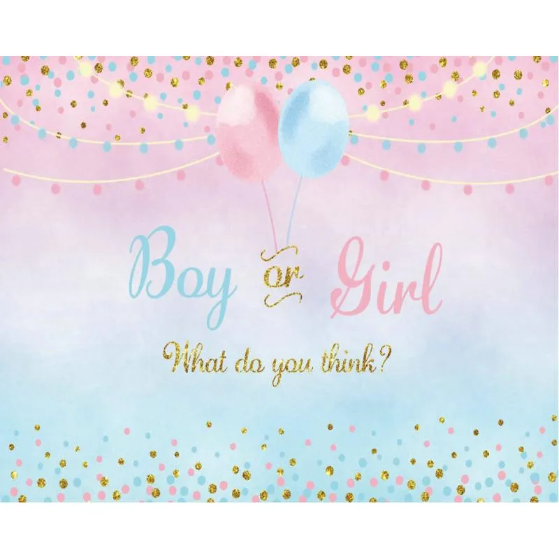 Party Decoratie Blauw Roze Ballonnen Geslacht Onthullen Achtergrond Baby Shower Room Decor Po Booth Studio Prop
