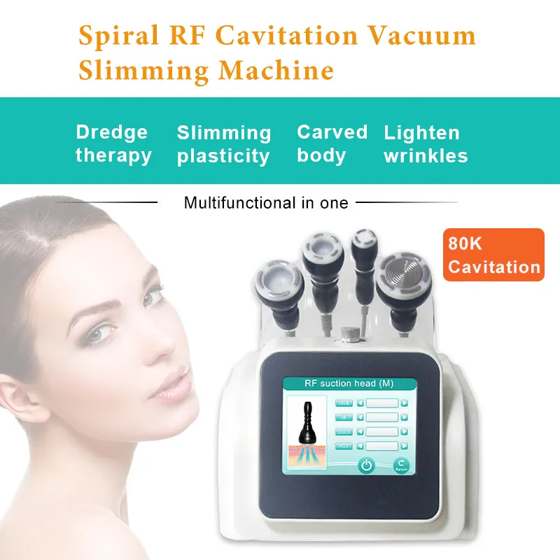 Ultrasound 80K Cavitation Machine Vacuum System Body Slimming device radio frequency for wrinkle removal