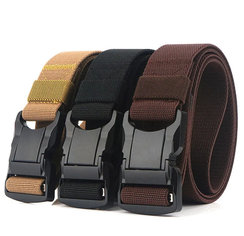 Men's Tactical Multi-Função Drop Down Belt Outdoor Combate Treinamento Fãs Militares Nylon Armed Belts para homens