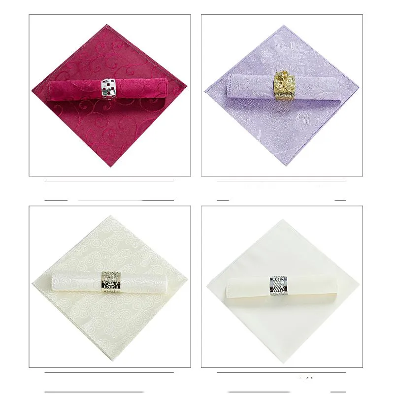 Table Napkin 25pcs lot 48cm Square Fabric Pocket Handkerchief Cloth For Wedding Decoration Event Party El Home Supplies3207