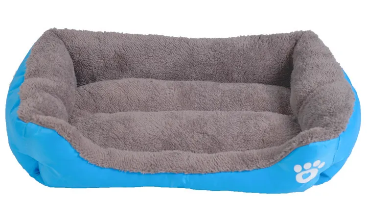 blue dog bed