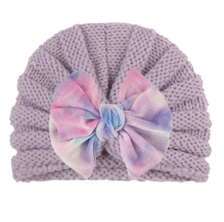 Chapéu de bebê de malha quente de inverno para meninas crianças infantis criança criança de veludo monchando boné outono bonito clássico beanie estiramento 0-4years