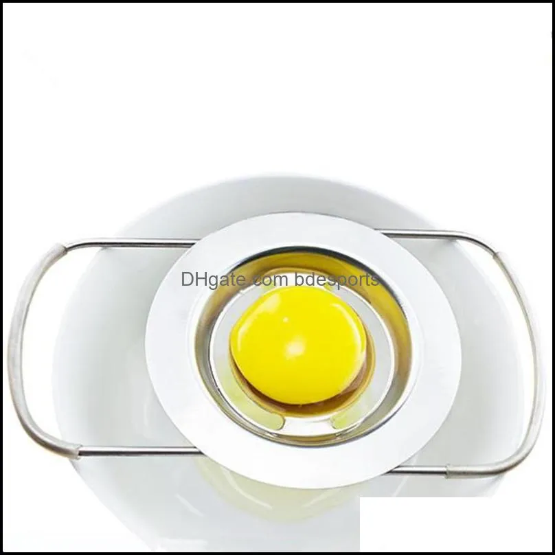 Stainless Steel White Egg Yolk Seperator Separator Household Kitchen Cooking Gadget Sieve Tool White Egg Separator F20174017