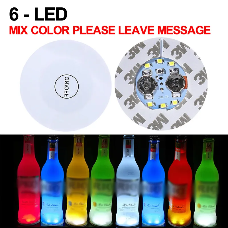 Sous-verre LED - Éclairage de bouteille - Éclairage de bouteille -  Éclairage en verre
