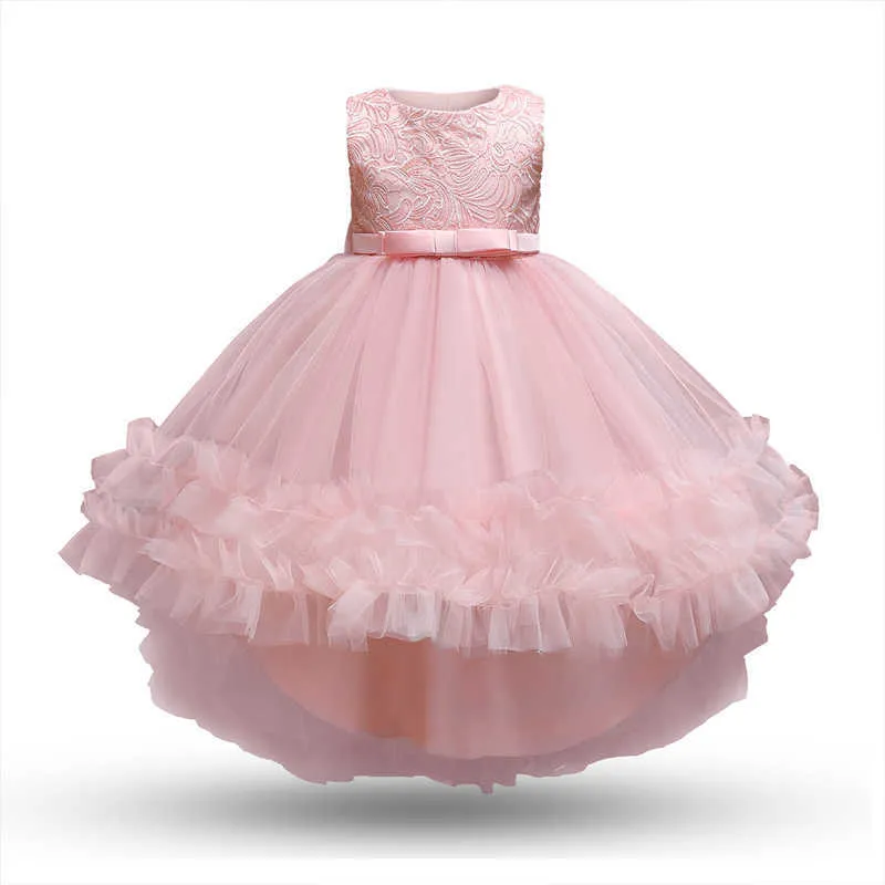 Colorful Lace Pink Princess Communion Dresses For Girls Birthday From ...