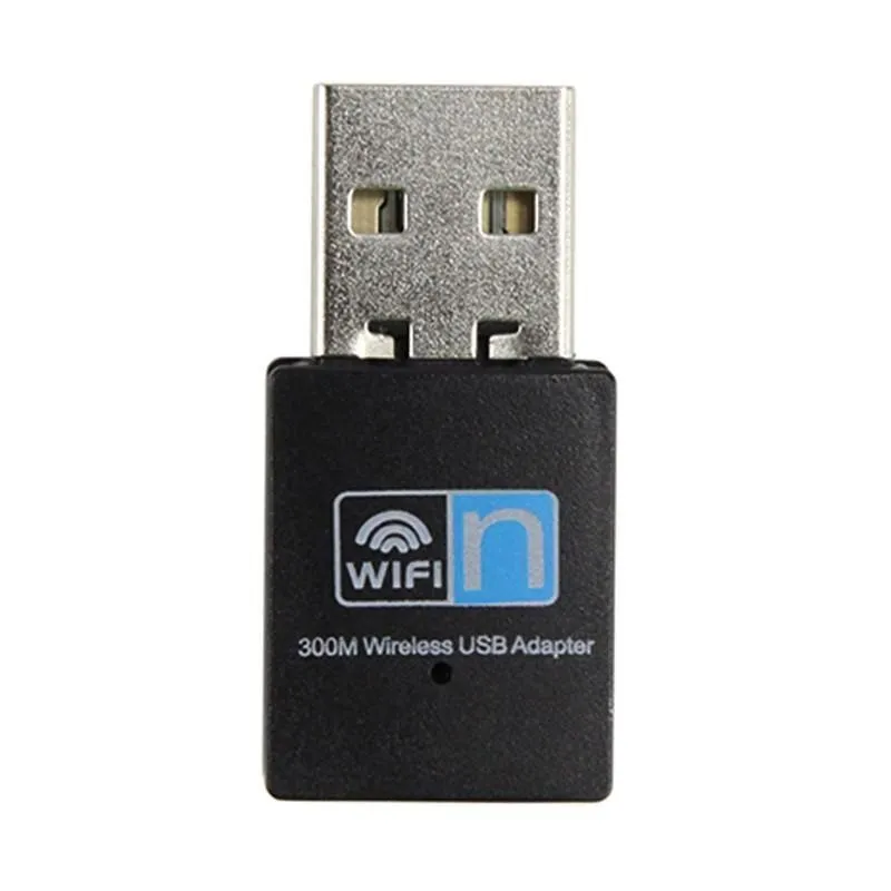 2023 Mini 300M USB2.0 RTL8192 adapter Wifi donge bezprzewodowa karta sieciowa 802.11 n/g/b LAN z pakietem