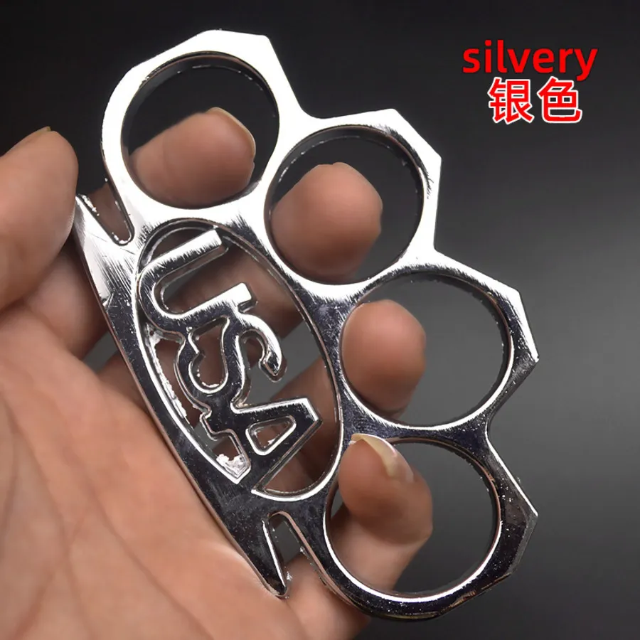 Four Finger Self Defense Weapon Metal Ring Clasp Usa Tiger Legal Hand Brace  Knuckle Copper 900A728 From 10,23 €