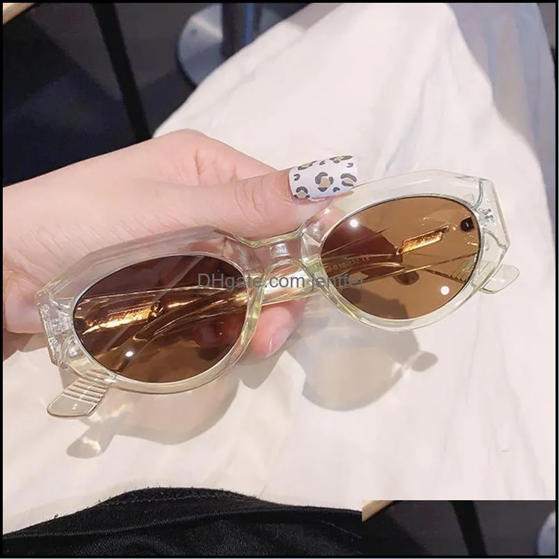 Sunglasses Vintage Black Square Women Small Rectangle Sun Glasses Female Gradient Clear Mirror