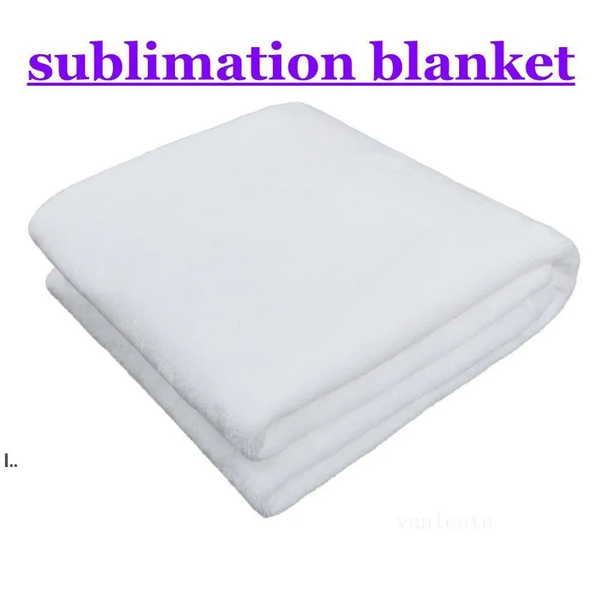 Sublimation Baby Blanket White Blank Blankets Newborn Bath Towels Soft Infant DIY Flannel Black Velvet Blanket For Siesta seaway ZC810