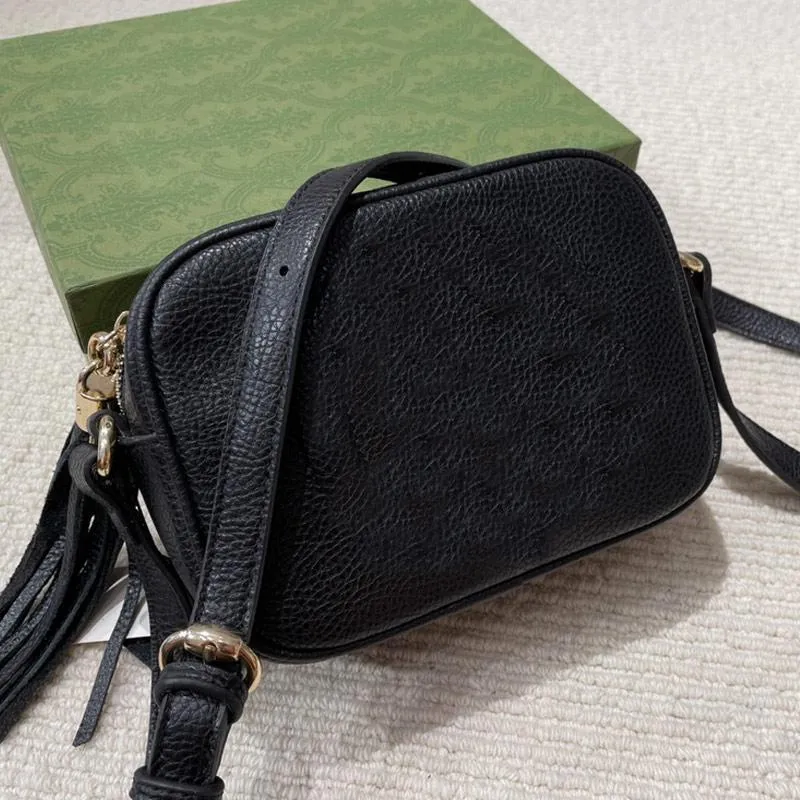 Soho Camera Bag Women Handbag Shoulder Crossbody Bags with Tassel Soft Leather Classic Letter Casual Clutch Zipper Purse Star Style