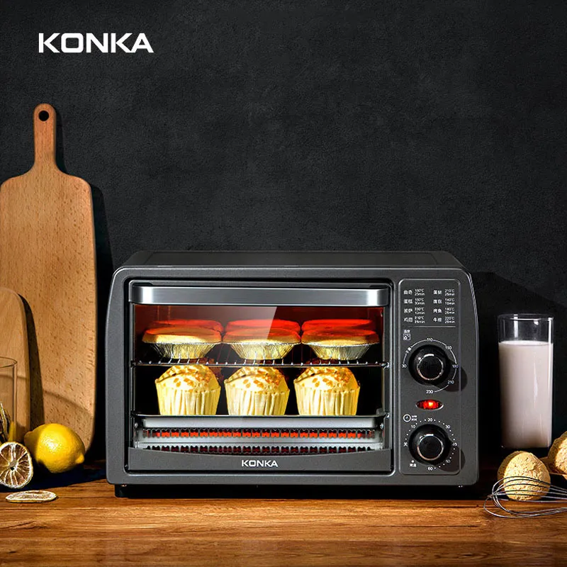 KONKA Electric Oven 13T1WE 13L Multifunctional Mini Oven Frying Pan Baking  Machine Household Pizza Maker Fruit Barbecue Toaster Ovens Myyshop From  Xiaomiyoupinltd, $45.83