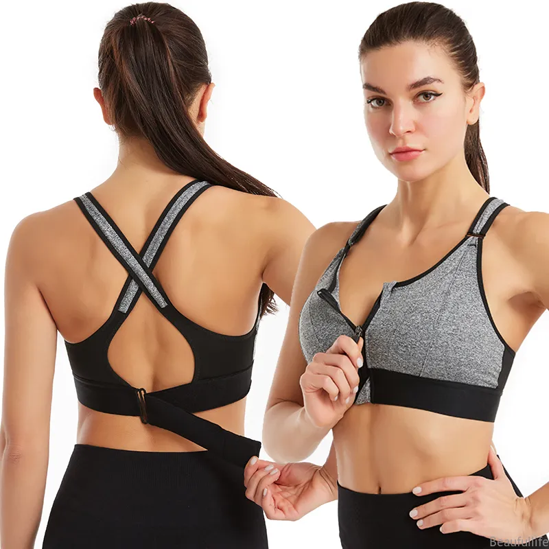 Depend Sizes Womenplus Size Wire-free Front Closure Sports Bra -  Comfortable Push-up Activewear