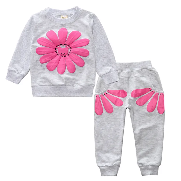 2pcs Girls Clothing Set Printemps Autumn Enfants de vêtements Ensemble de vêtements pour bébé