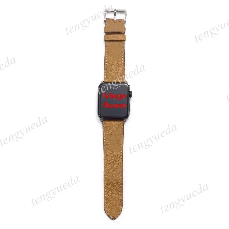 Moda de alta qualidade Watchbands Cintas para 38mm 40mm 42mm 44mm série 6 5 4 3 2 Pulseira de couro de alta qualidade de couro de luxo pulseira