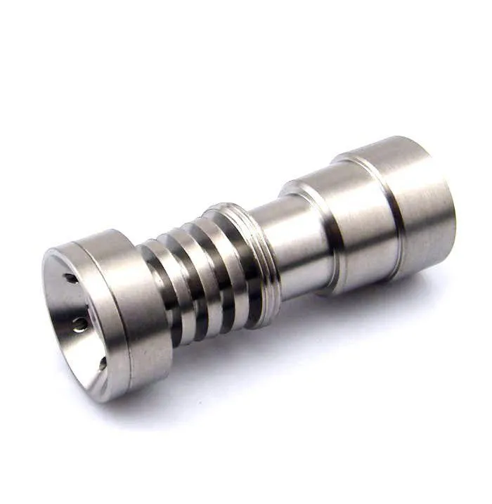 2021 Ny 4 i 1 Universal Domeless Titanium Spik Passar till 14mm 18mm för vattenrör glas Bong Rökning.