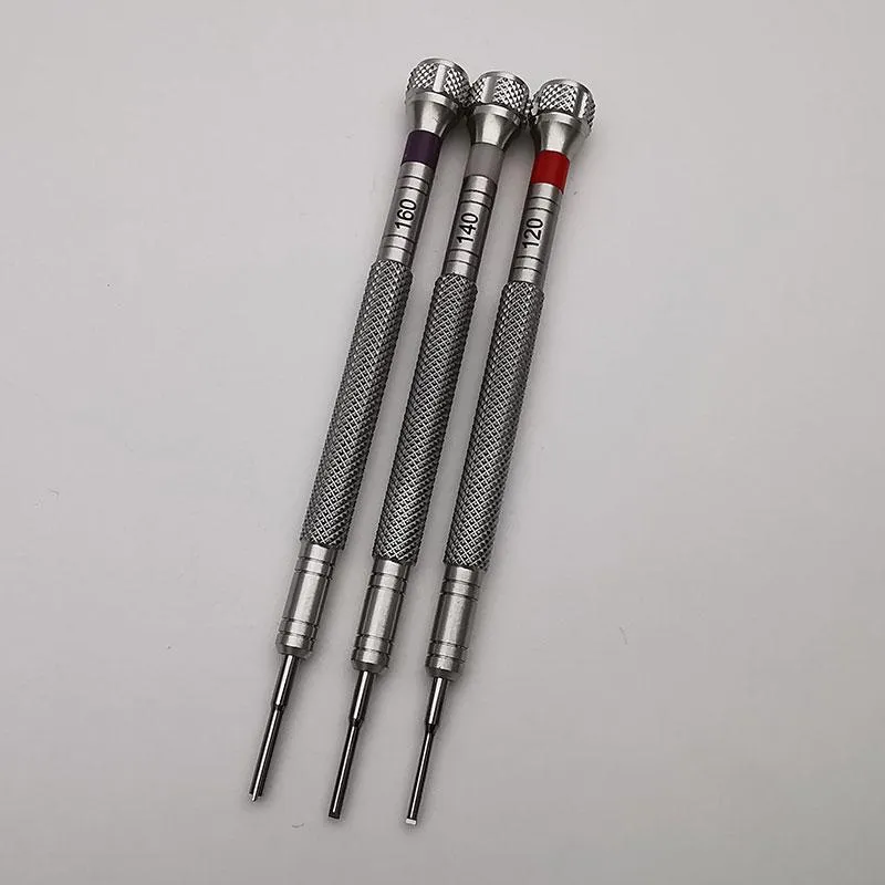 Reparationsverktygssatser T Formbladskruvmejslar för klockbandskruvar 1 2mm 1 4mm 1 6mm med PVC Tube Packing 204F