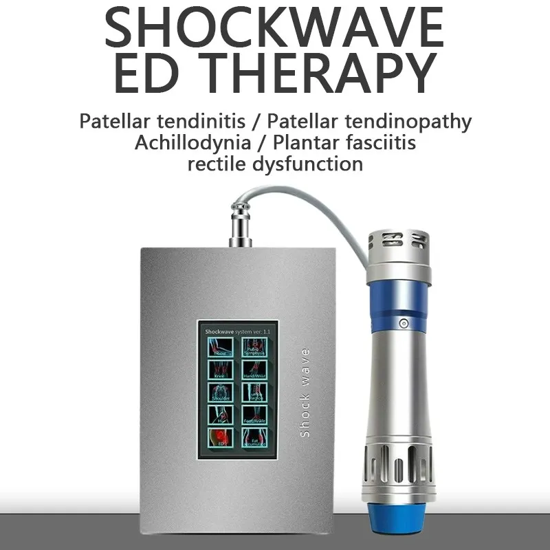 2022 High Quality Shockwave Therapy Machine Body Relax Pain Relief Touch Screen Ed Treatment Body Massager Health Care Device Ce