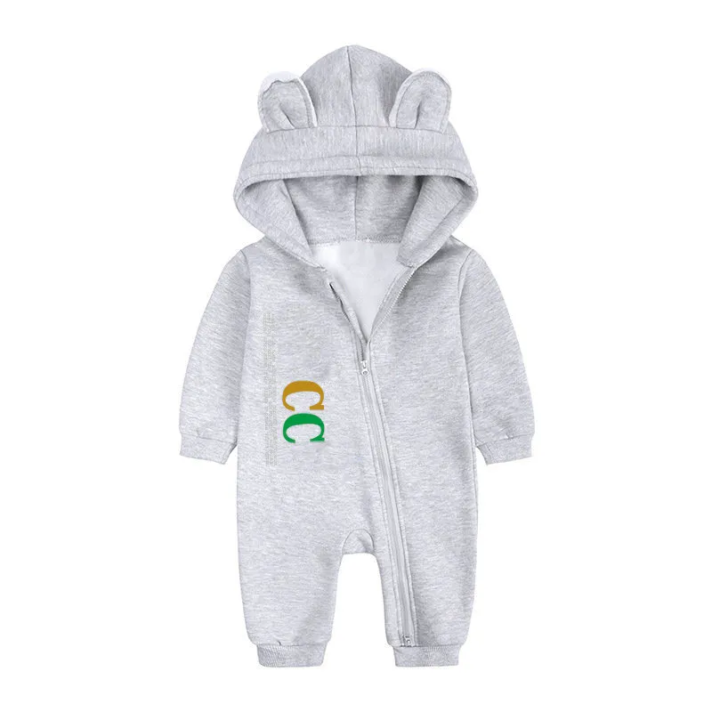 INS Autumn and Winter Baby Jumpsuits Wycieczka Ubrania grube aksamitne romper nowonarodzone rompers