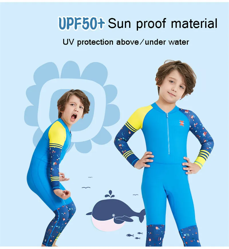 Childrens Swim Wear Quick Dry One Piece Bathing Suit Kids UPF 50 Long  Sleeves Rash Guard Swimsuit UV Protection Diving Suit For Boys Girls  Swimming Surf From Amazingeyes, $12.86