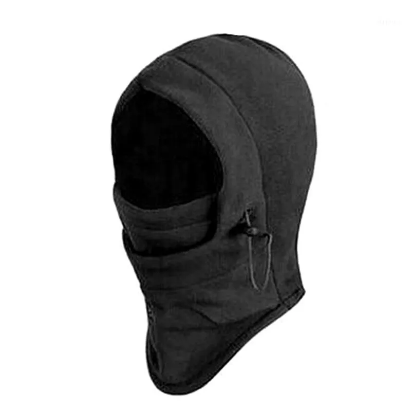 Cycling Caps & Masks Fashion Warm Hat Winter Men's And Women's Hats Waterproof Polar Fleece Balaclava Hooded Neck Hiking Scarf